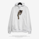 Three-dimensional cat print hoodie