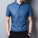 Men's cotton business short sleeve shirt
