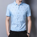 Men's cotton business short sleeve shirt