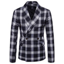 Foreign trade autumn and winter new style men's casual plaid suit jacket