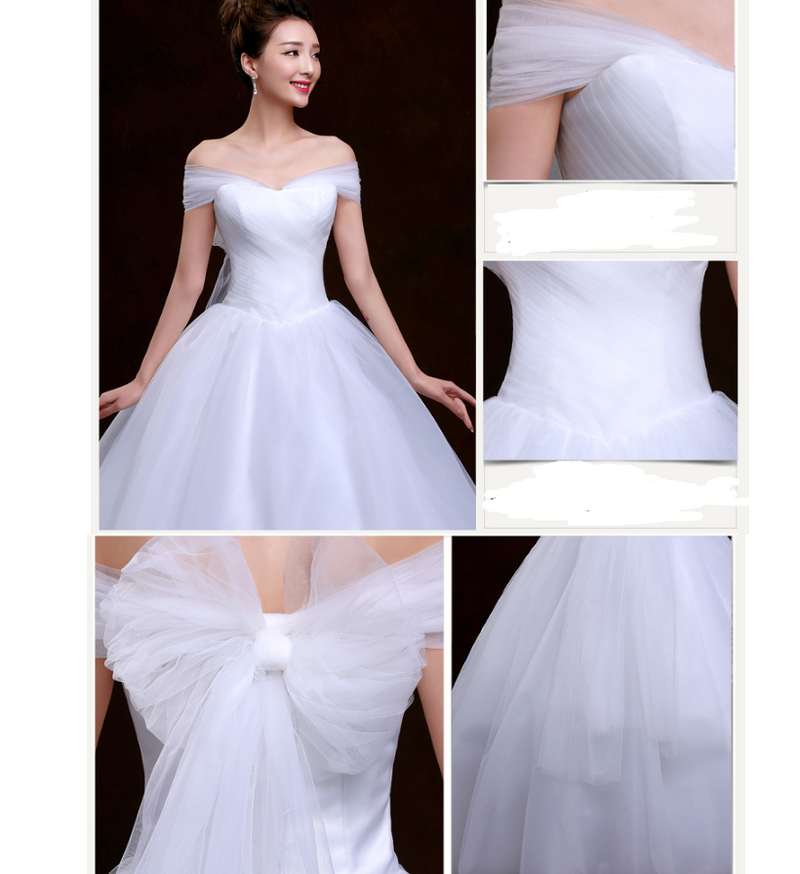 2021 new bride wedding wedding dress Korean large slim slim tail code bra Qi simple summer