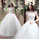 Retro wedding dress, 2016 new style European style wedding dress, large size wedding dress, custom show thin wedding dress