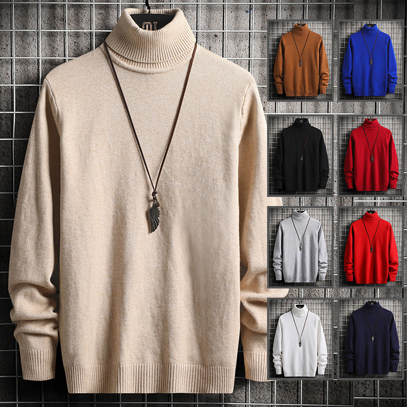 Fashion Solid Color Casual Knitted Lapel Sweater