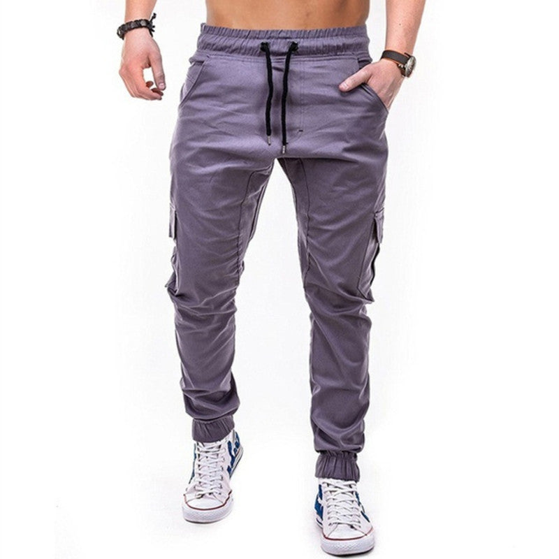 Men's multi-pocket trousers