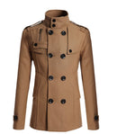 Medium and long woolen trench coat