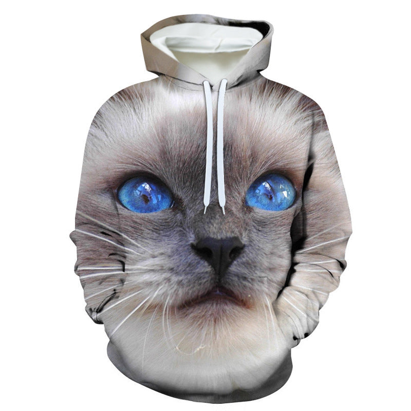 Yin&Yang Cat 3D Animal Print Hoodies Men Casual Sweatshirt Tracksuits Pullover Boy Moletom Outwear Coat 2021 DropShip ZOOTOPBEAR