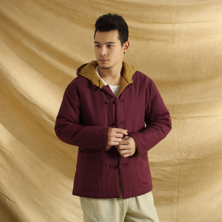 Linen Tang suit male cotton jacket