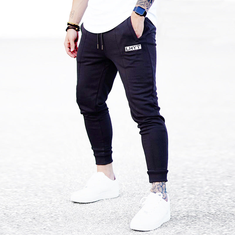 Men's Solid Color Sports Training Fitness Pants