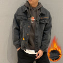 Denim Coat Men's Trend Loose Plush Men's Coat