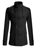 Medium and long woolen trench coat
