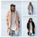 Solid color long-sleeved men's sweater jacket