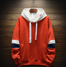 Privathinker Men Hoodies Oversized Orange Red Sweatshirt Casual Hip Hop Streetwear Hoodie Male Clothing Ins Style Male Top Cloth