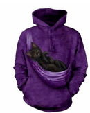 Printed Kitten Fashion Couple Hoodie Sweater Loose