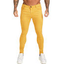 Four Seasons Simple Slim Low-Rise Ripped Feet Pants Men