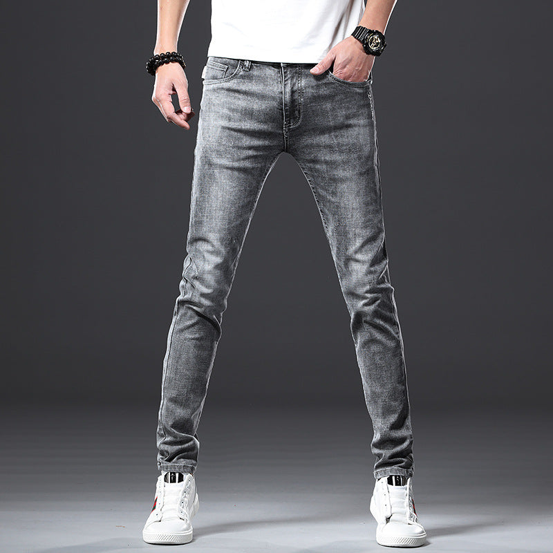 Men's Slim-Fit Stretch Small Right-Angle Jeans