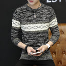 Men's Pullover Sweater Men's Slim Round Neck Bottoming Sweater