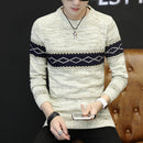 Men's Pullover Sweater Men's Slim Round Neck Bottoming Sweater