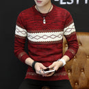Men's Pullover Sweater Men's Slim Round Neck Bottoming Sweater
