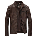 Men's Leather Motorcycle Plus Size Leather Jacket