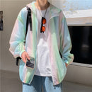 2021 New Colorful Sunscreen Clothes Men's Summer Loose Sunshade Sports Thin Coat Jacket