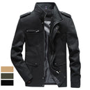 Cotton Stand-collar Mid-length Jacket