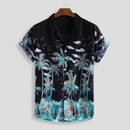 Fashion Men's Loose Print Short Sleeves