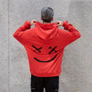 Men's Sweater   Stitching Hit Color Hooded Sweater