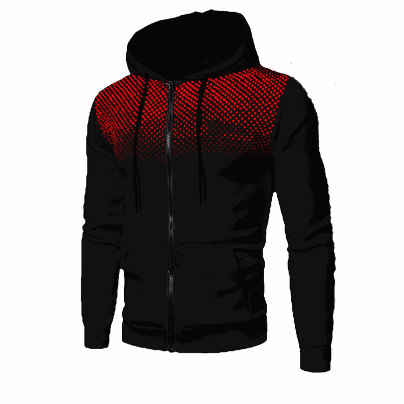 Fashion Men's Solid Color Hooded Pullover Sweater