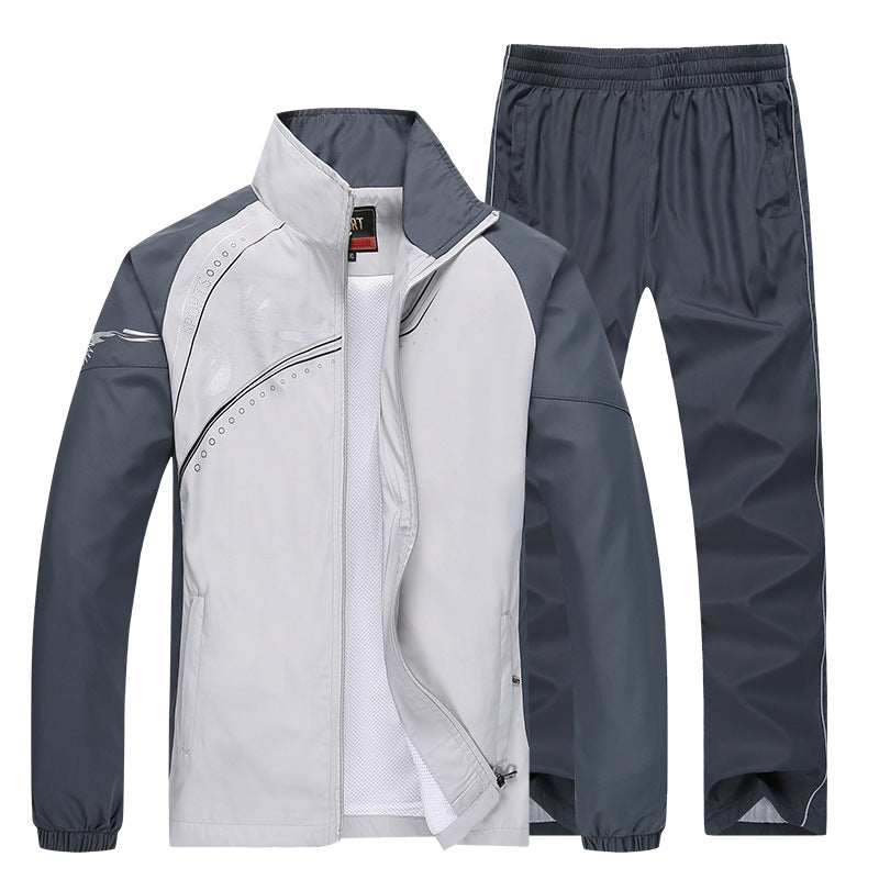 Leisure Sports College Style Two-piece Spring And Autumn Long-sleeved Suit