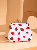 Fruit Pattern Kiss Lock Purse