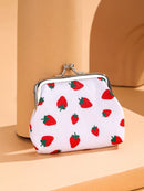 Fruit Pattern Kiss Lock Purse