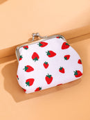 Fruit Pattern Kiss Lock Purse