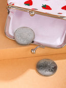 Fruit Pattern Kiss Lock Purse