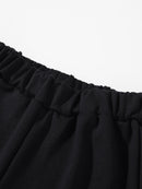 Boys Slogan And Tiger Print Pullover Sweatpants