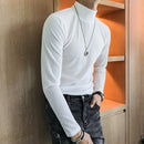 Men's  slim half high neck bottoming shirt