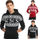 Christmas hooded men's sweater jacket