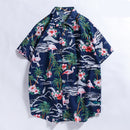 Casual plus size beach Hawaiian men's shirt