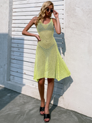 Solid Sheer Cover Up Without Bikini