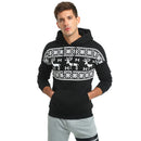 Christmas hooded men's sweater jacket