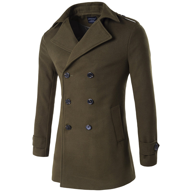 Double-breasted coat trench coat