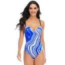 Women's Striped Slip Swimwear One Piece