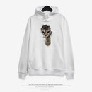 Three-dimensional cat print hoodie