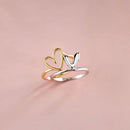 Heart Shape Irregular 925 Sterling Silver Ring