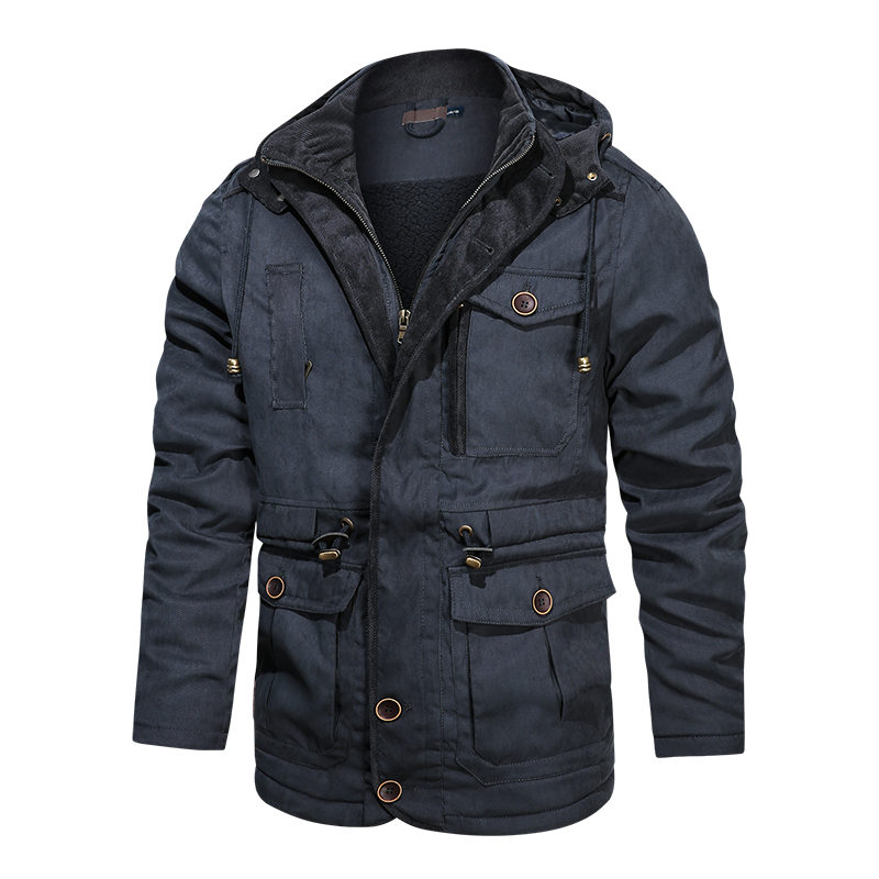2021 Winter Warm Thick Parkas Jacket Men Cotton Casual Parkas Jacket Coat Men Brand Loose Parkas