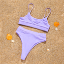 Women's Print Cami Top & Triangle Bikini Set