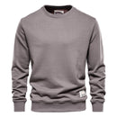 Men's Loose Round Neck Men's Sweater Solid Color Casual
