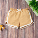 Kids Quarter Button T-Shirt and Drawstring Waist Shorts Set