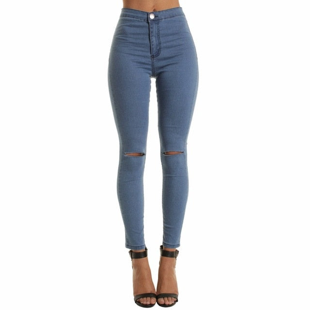 Women's Skinny Ripped Jeans