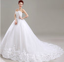 2021 new bride wedding tube top large size Qi Korean style simple slim slimming long tail female