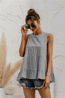 Sleeveless Tiered Top